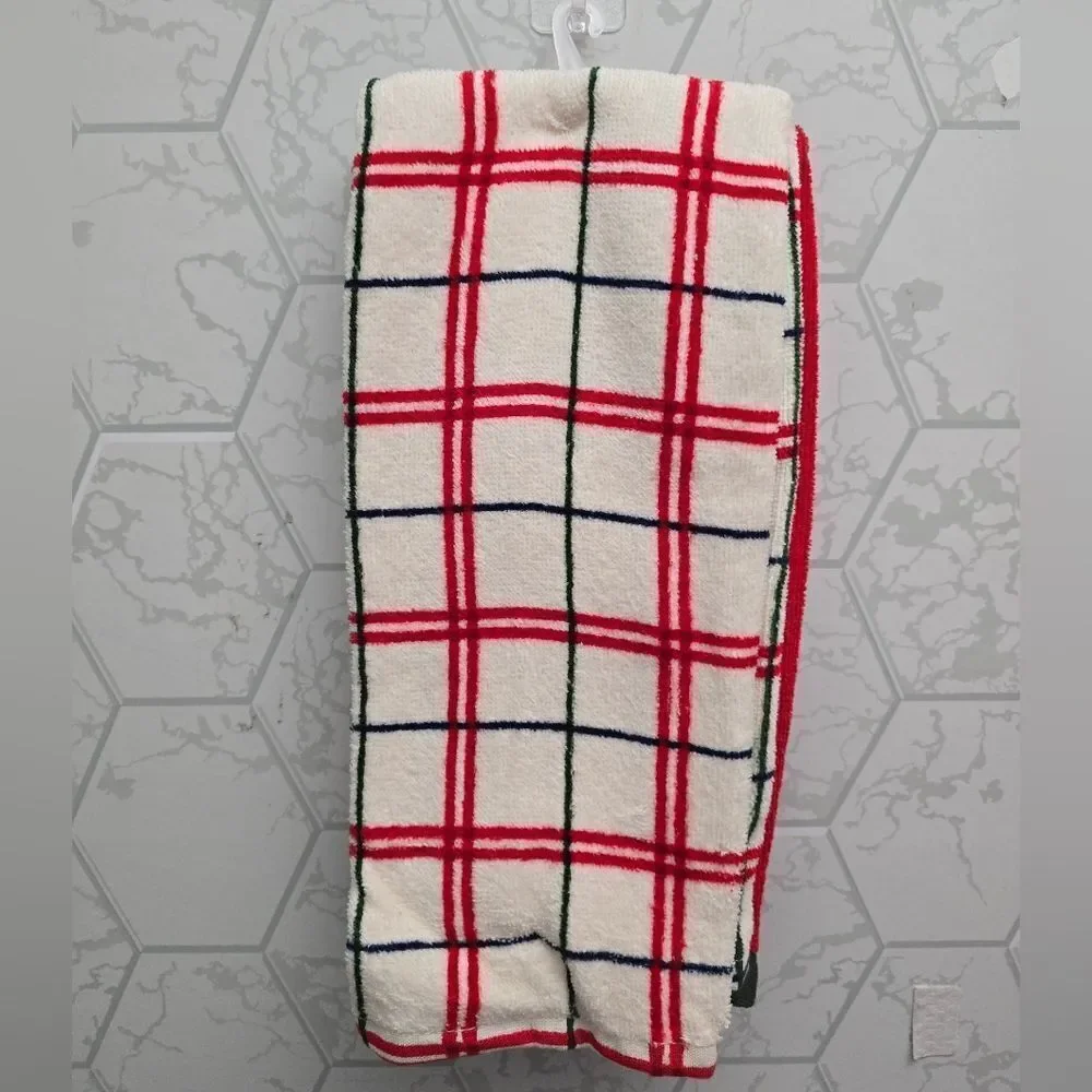 Nwt Wondershop Christmas Plaid Nutcracker Kitchen Towel Set, 2 Terry Dish Towels